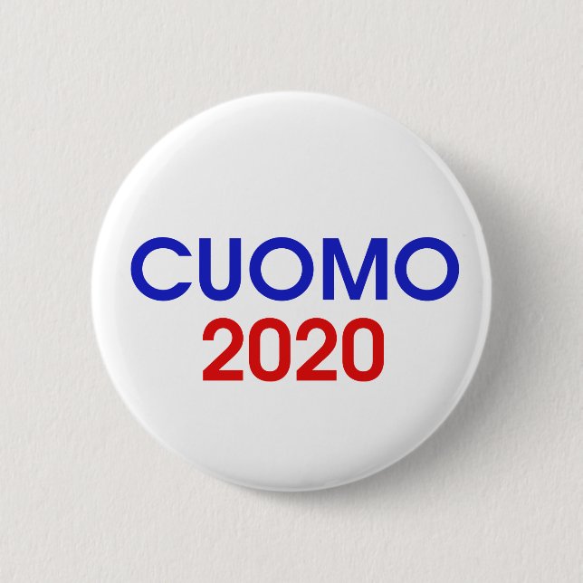 Andrew Cuomo 2020 for President button (Front)