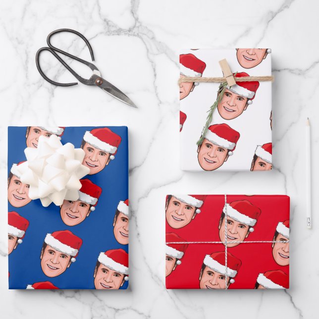 ANDREW CUOMO Christmas Wrapping Paper Sheets (Front)
