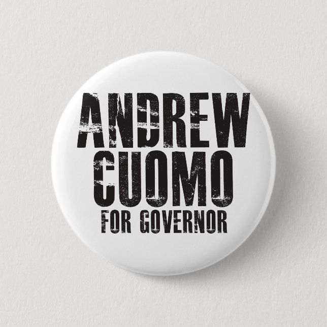 Andrew Cuomo For Governor 2010 Pinback Button (Front)
