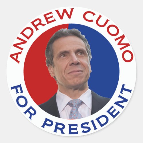 Andrew Cuomo For President Classic Round Sticker
