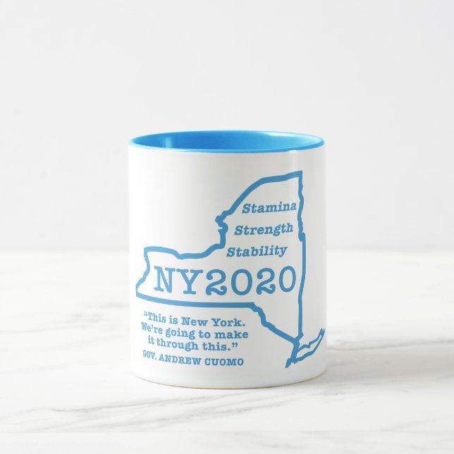 Andrew Cuomo on NY: Stamina, strength, stability Mug (Center)