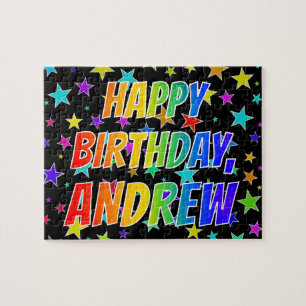 "ANDREW" First Name, Fun "HAPPY BIRTHDAY" Jigsaw Puzzle
