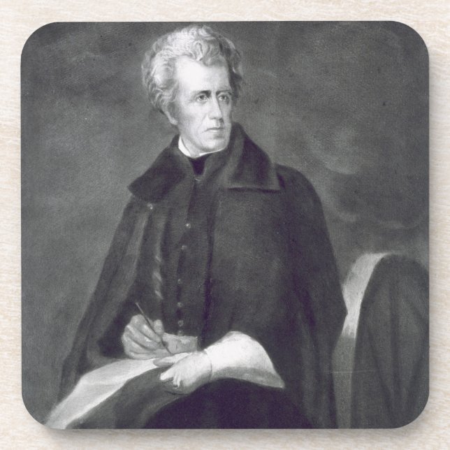 Andrew Jackson, 7th President of the United States Beverage Coaster (Front)