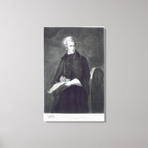 Andrew Jackson 7th President of the United States Canvas Print