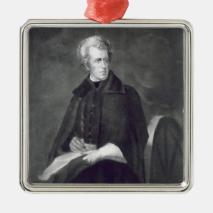 Andrew Jackson, 7th President of the United States Metal Ornament