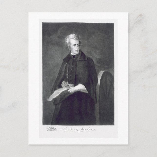 Andrew Jackson, 7th President of the United States Postcard (Front)
