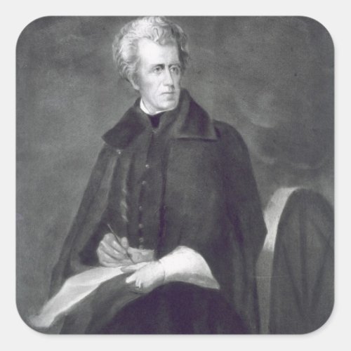 Andrew Jackson 7th President of the United States Square Sticker