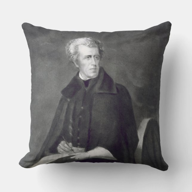 Andrew Jackson, 7th President of the United States Throw Pillow (Front)