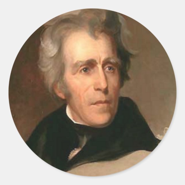 Andrew Jackson Classic Round Sticker (Front)
