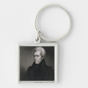Andrew Jackson (engraving) Keychain