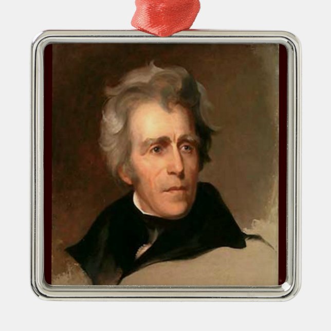 Andrew Jackson Metal Ornament (Front)