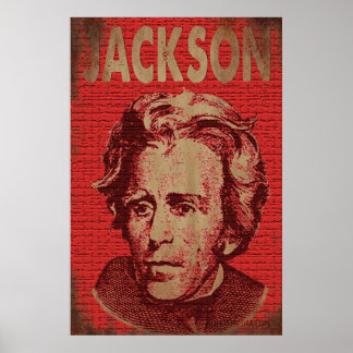 Andrew Jackson Poster (Red)