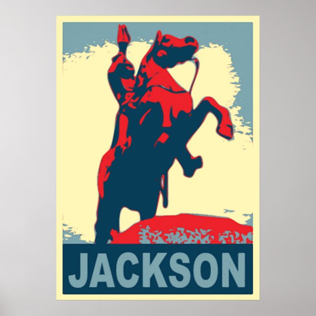 Andrew Jackson Statue New Orleans Poster (Front)