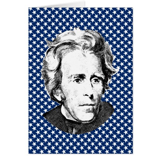 Andrew Jackson with Stars Background Cards (Front)