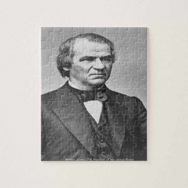 Andrew Johnson 17th President of America. Jigsaw Puzzle (Vertical)