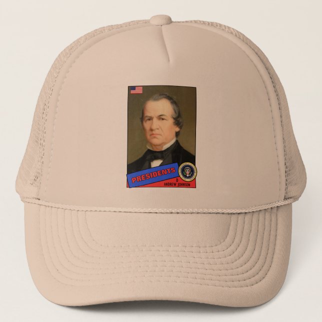 Andrew Johnson Baseball Card Trucker Hat (Front)