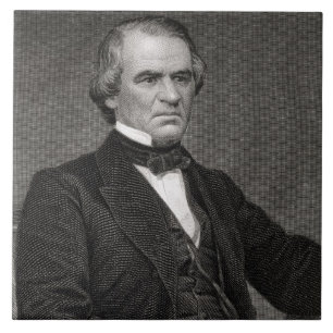 Andrew Johnson, engraved from a photograph by Thom Ceramic Tile
