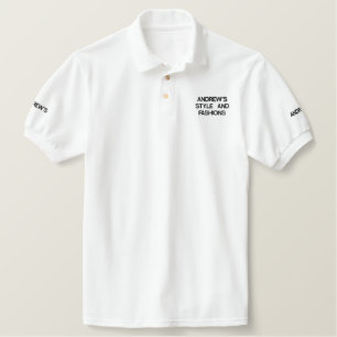 Andrew,s Style And Fashion Embroidered Polo Shirt