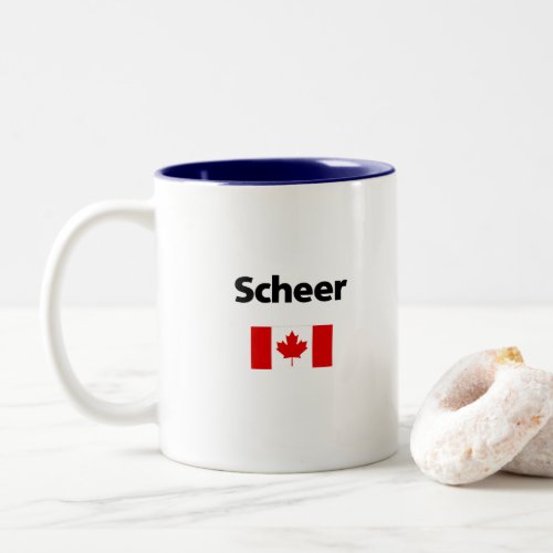 Andrew Scheer Canada Canadian Flag Light_Color Two_Tone Coffee Mug