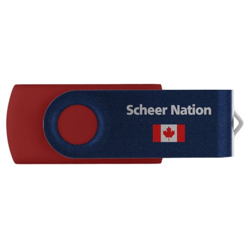 Andrew Scheer Nation Conservative Canada Flag Dark Flash Drive