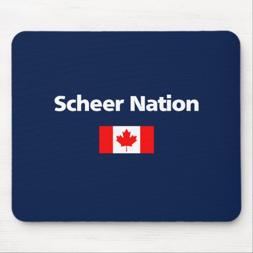Andrew Scheer Nation Conservative Canada Flag Dark Mouse Pad