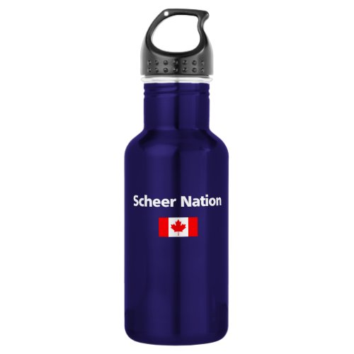 Andrew Scheer Nation Conservative Canada Flag Dark Stainless Steel Water Bottle