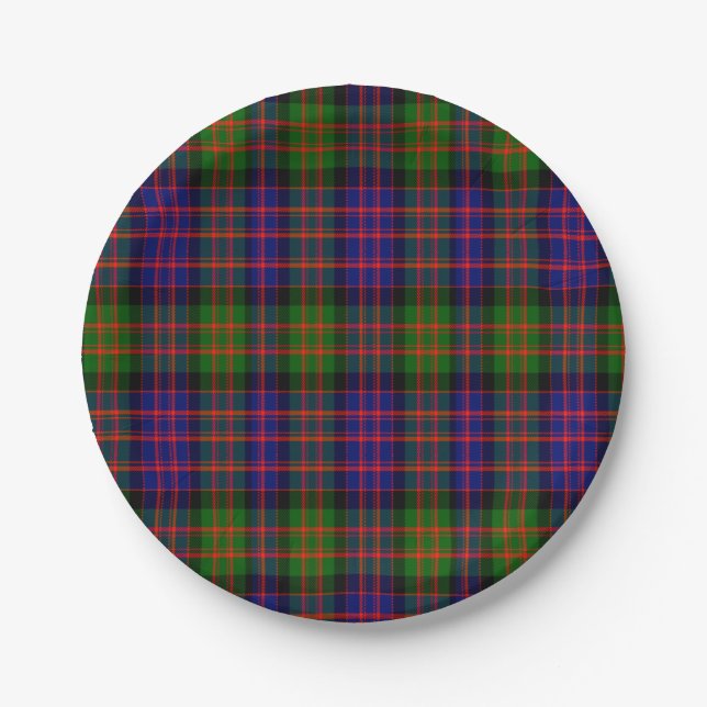 Andrew Scottish Tartan Paper Plates (Front)