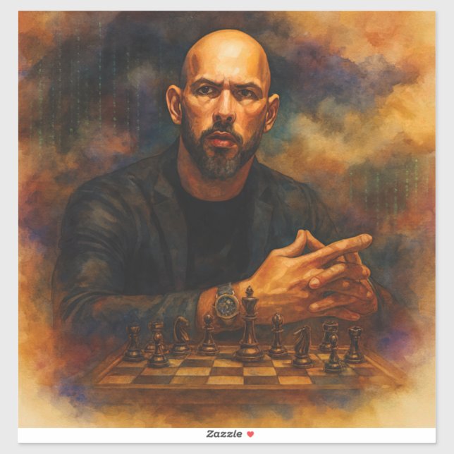 Andrew Tate Custom-Cut Vinyl Sticker (Sheet)