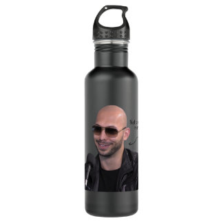 Andrew Tate not a real man  Stainless Steel Water Bottle