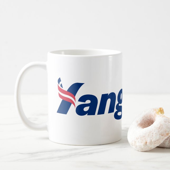 Andrew Yang 2020 Presidential Campaign Coffee Mug (With Donut)