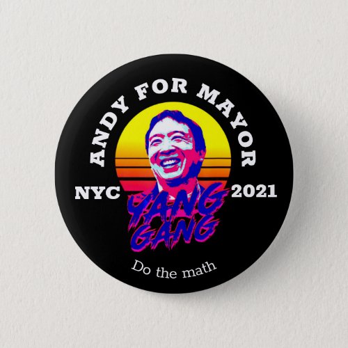 Andrew Yang for NYC Mayor 2021 Button