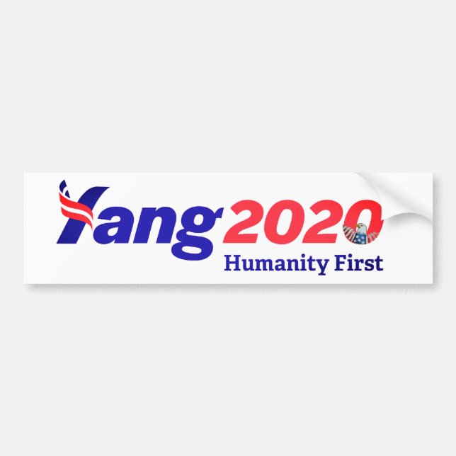 Andrew Yang for President Bumper Sticker (Front)
