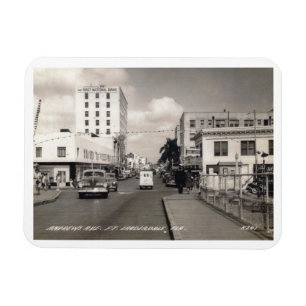 Andrews Ave., Fort Lauderdale, Florida Vintage Magnet