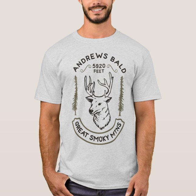 Andrews Bald Hiking Trail Great Smoky Mountains T-Shirt (Front)