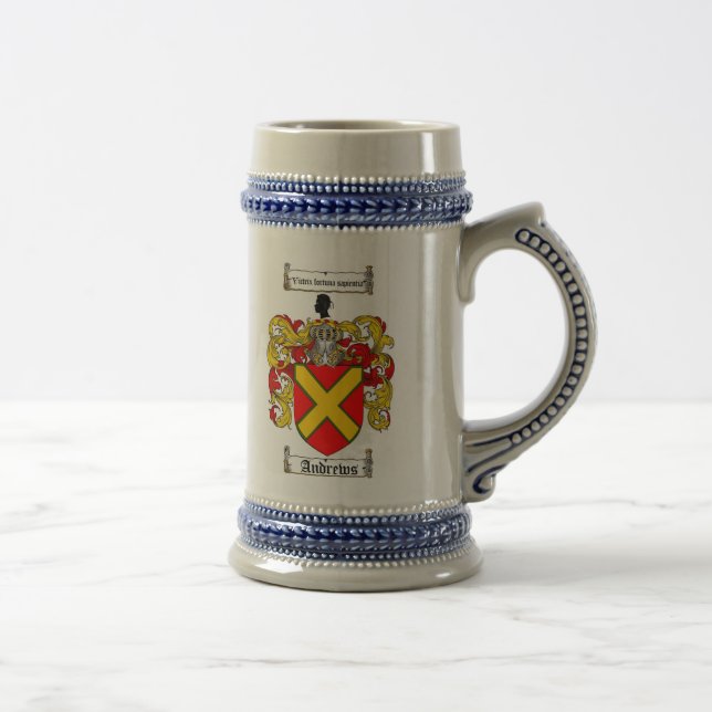 Andrews Coat of Arms Stein / Andrews Family Crest (Right)
