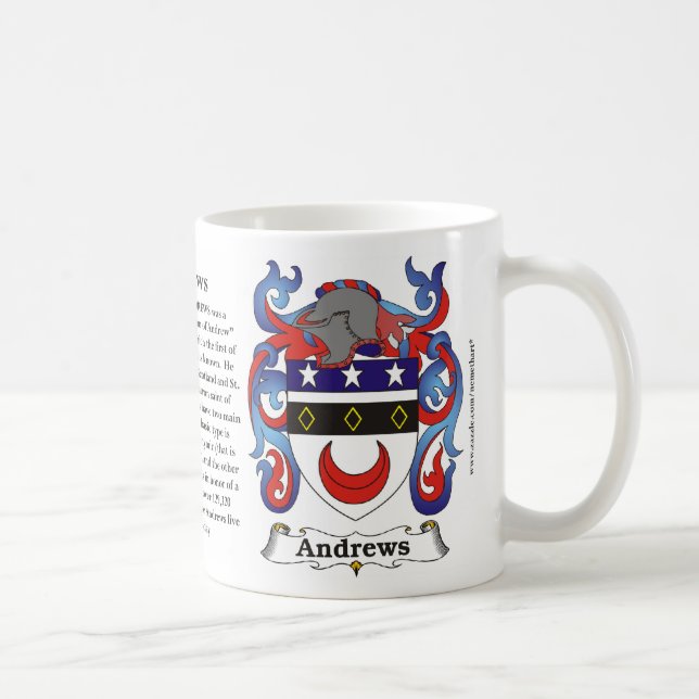 Andrews Family Coat of Arms Mug (Right)