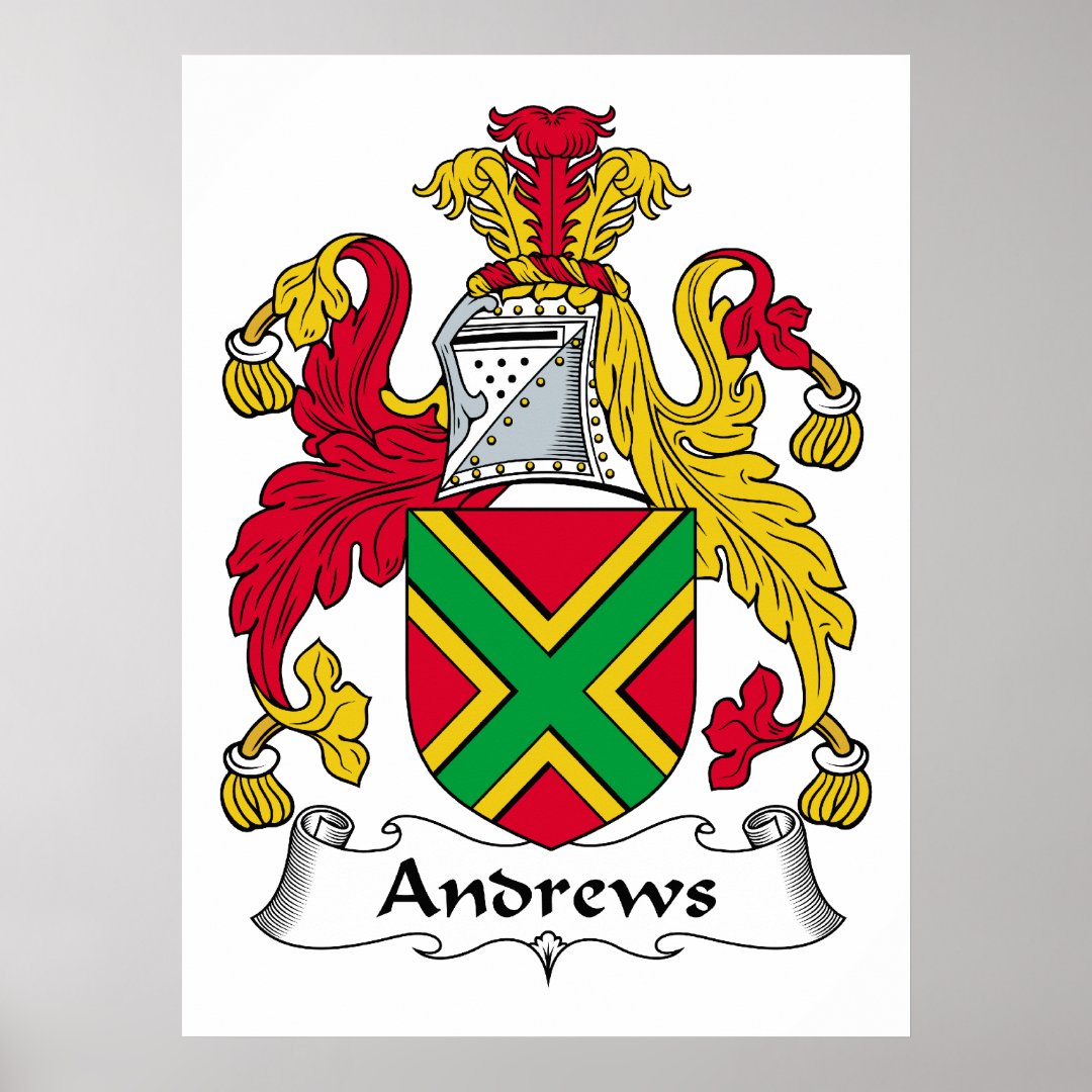 Andrews Family Crest Poster | Zazzle