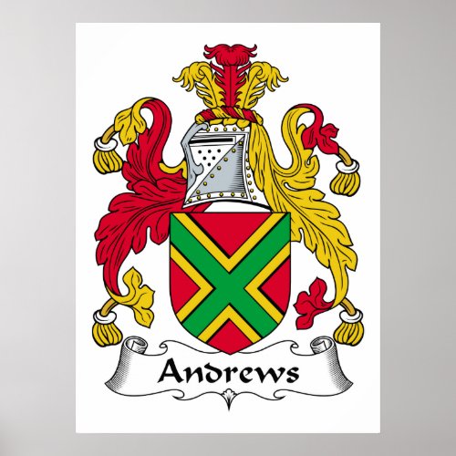 Andrews Family Crest Poster