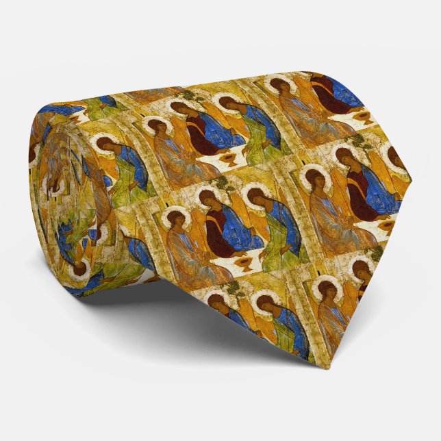 Andrey Rublev , “ Holy Trinity ” Neck Tie (Rolled)