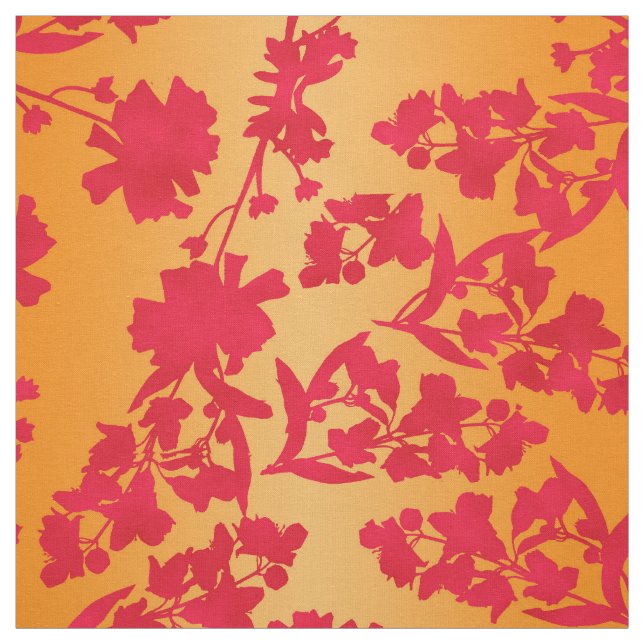 Andreya Orange and red Fabric (Swatch)