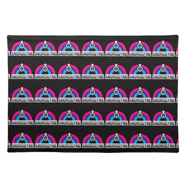 Androgyne Pride Cloth Placemat (Front)