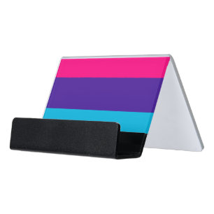 Androgyne Pride Desk Business Card Holder