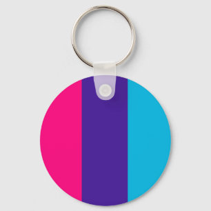 Androgyne pride flag keychain