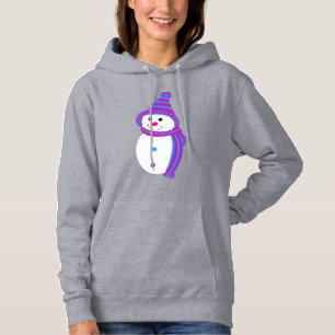 Androgyne Pride Flag Snowman Snowperson Hoodie