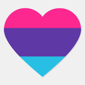 Androgyne Pride Heart Sticker