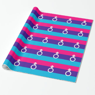 ANDROGYNE PRIDE SYMBOL WRAPPING PAPER