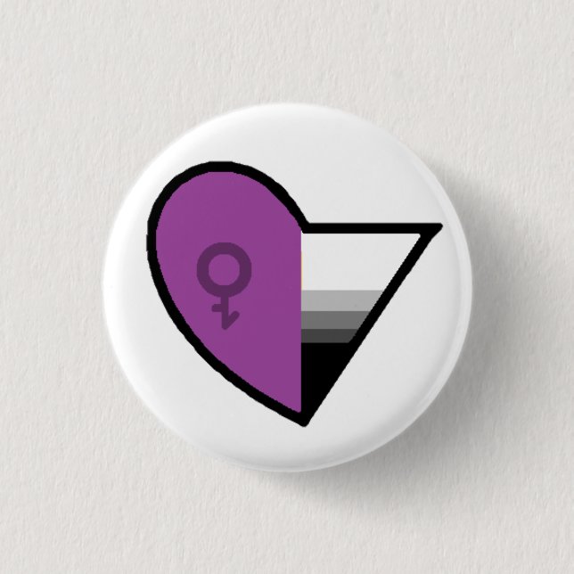 Androgynoromantic Demisexual Pinback Button (Front)