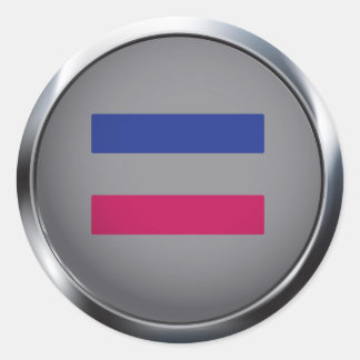 Androgynous Classic Round Sticker