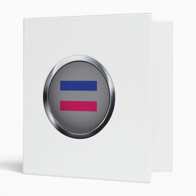 ANDROGYNOUS MEDALLION 3 RING BINDER (Front/Inside)