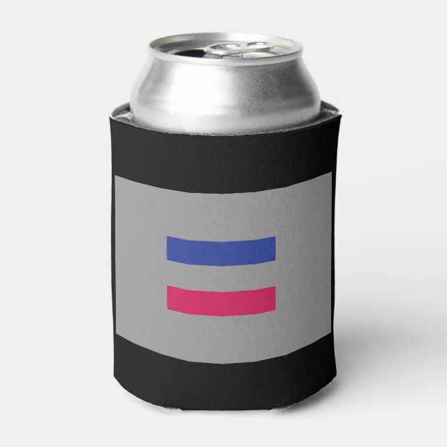 ANDROGYNOUS PRIDE FLAG CAN COOLER (Can Front)